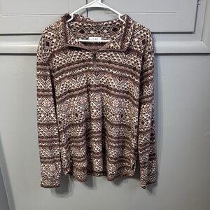 Maurices Brown Patterned Sweatshirt